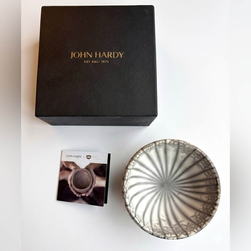 John Hardy Gaya Collab Handmade Decorative Ceramic Jewelry Bowl (NEW)